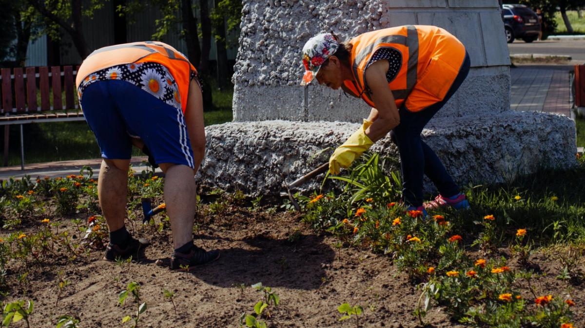 Столичные специалисты завершили подготовку цветников к зиме