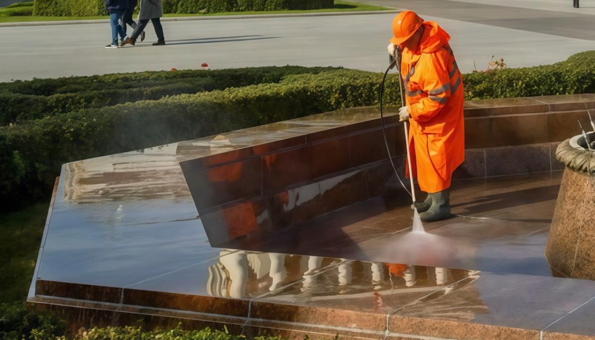 В столице начали готовить фонтаны к новому сезону