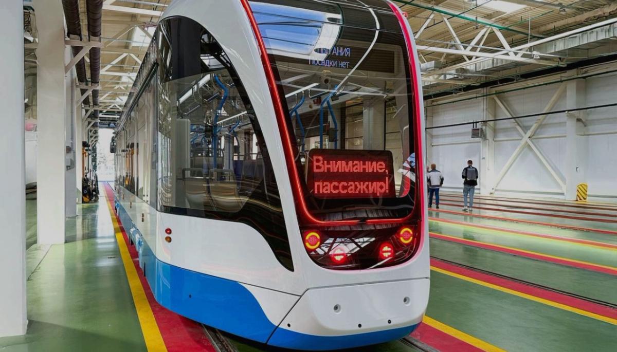 В Москве прошла обкатка восстановленной трамвайной линии на Трифоновой