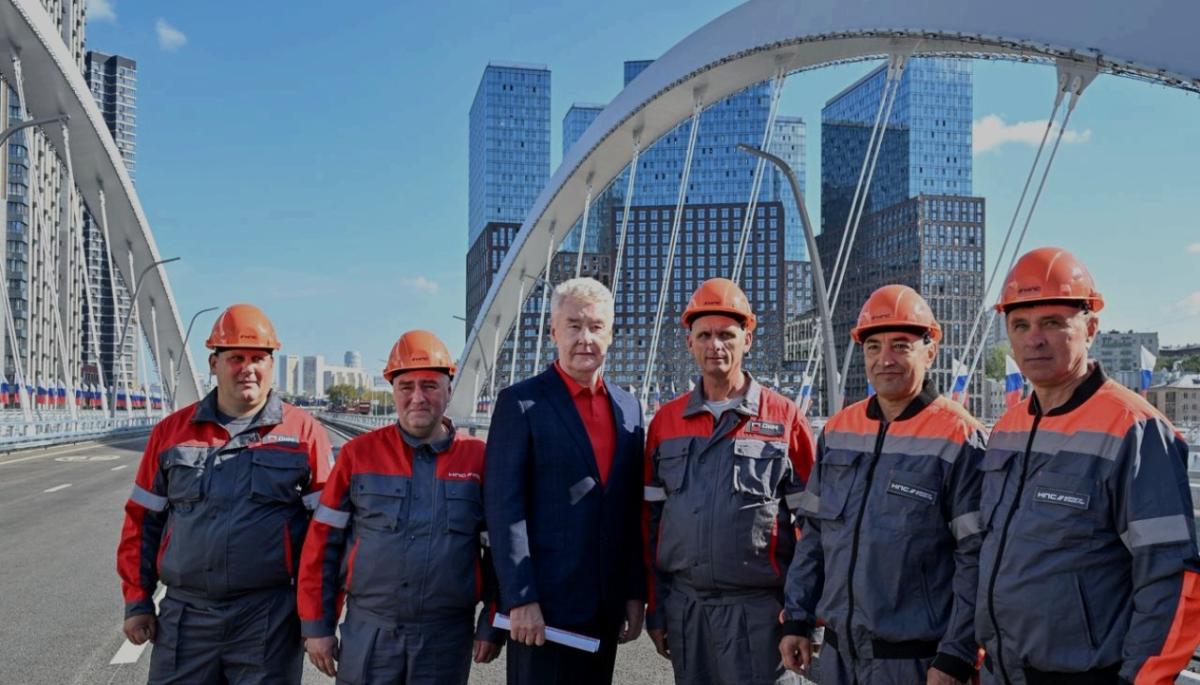 Собянин открыл мост Академика Королева через Москву-реку